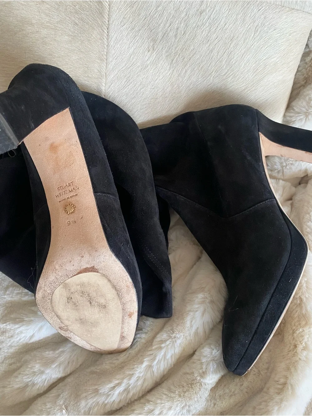 Stuart Weitzman suede over